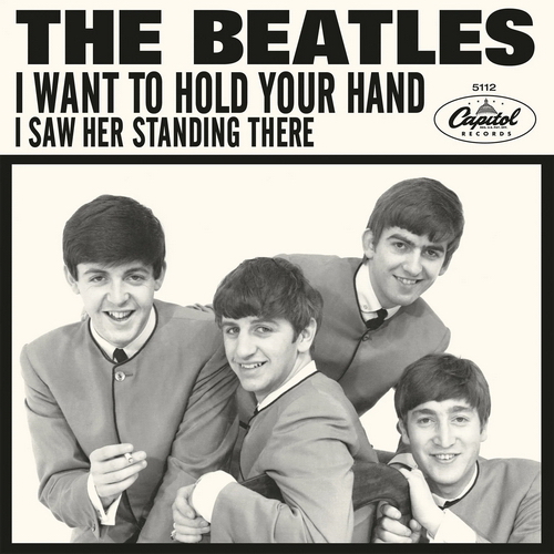 The Beatles - I Wanna Hold Your Hand" b/w "I Saw Her Standing There vinyl cover